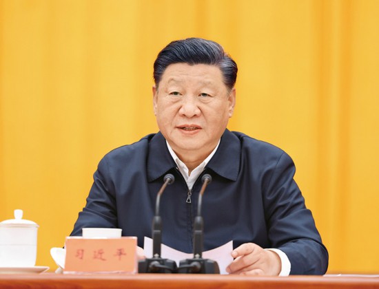 　2021年10月13日至14日，中央人大工作會議在北京召開。中共中央總書記、國家主席、中央軍委主席習近平出席會議并發(fā)表重要講話。 新華社記者 王曄/攝